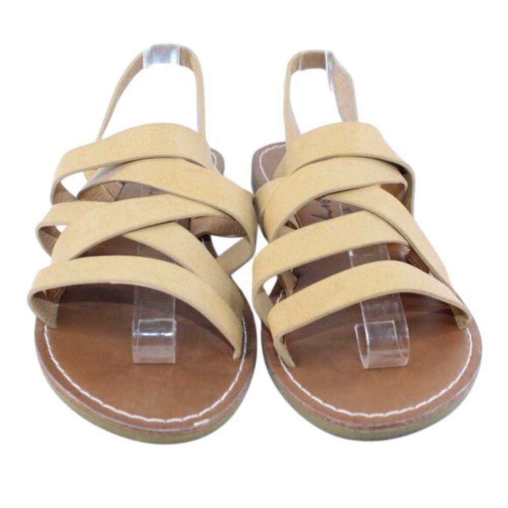 Seven7 Womens Sz 8M Buci Strappy Boho Festival Coastal Tan Brown Beige Sandals - Picture 3 of 10